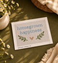 Homegrown Happiness Needlepoint Canvas | Hand-Painted 13 Count | Beginner Needlepoint